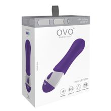 OVO Фиолетовый мини-вибратор OVO D6