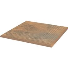 Клинкерная ступень угловая структурная Paradyz Semir Beige 30х30