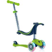 Y-scoo 452-106 Самокат GLOBBER EVO 4 in1 с 3 светящимися колесами Green