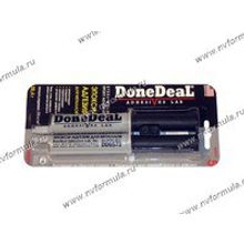 Холодная сварка DoneDeal 6573 5-минутный 2-комп.эпокси-адгезив в шприце 28г серый