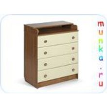 Комод Мебеком (80 4-ящика)  орех ваниль