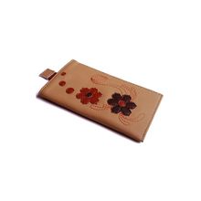 Fox flowers коричневый чехол для телефона