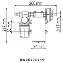 Marco Система водяного давления Marco UP12 A 16468013 24 В 36 л мин 2,5 бар без расширительного бака