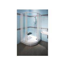 Душевой уголок Ravak Supernova 80см, полукруглый SKCP4-80 Белый, Pearl