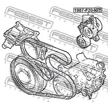 Ролик Натяжной Приводного Ремня (Комплект) Febest арт. 1987F20KIT