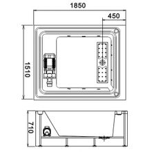 Акриловая ванна Gemy G9268 B R