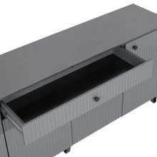 Комод Оливия, 2000х426х830, Графит Графит Софт МДФ