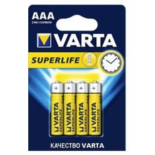 Батарейка AAA VARTA R03 4BL Superlife, солевая, 4 шт, в блистере (2003)