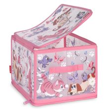 Коробка для хранения VALIANT KCCD-ZIP-L Киски и собачки 40*30*25 см