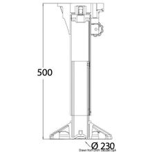 Osculati WAVERIDER pedestal w shock absorber 500 630 mm, 48.707.02