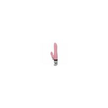 Вибратор с клит. стимулятором Hermes 6 режимов вибрации, розовый 17,8 см, силикон , розовый
