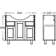 Тумба с раковиной Roca America 85, ZRU9302791