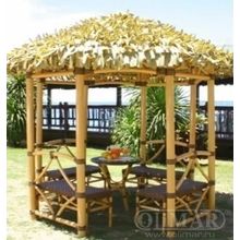 ОЛИМАР Беседка Paradise (c 4 скамейками и столом) - из искусственного ротанга