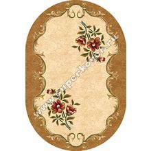 Турецкий ковер Карвинг 6050 beige овал, 1 x 2