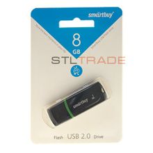 SB8GBPN-K, 8GB USB 2.0 Paean series, Black, SmartBuy