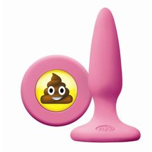 NS Novelties Розовая силиконовая пробка Emoji SHT - 8,6 см. (розовый)