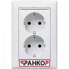 Legrand розетка 2X2К+З белая VLN 694272