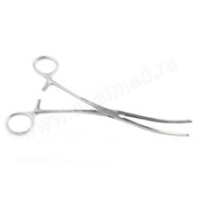 Зажим кишечный эластичный для взрослых изогнутый 235мм