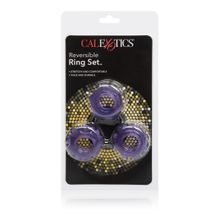 California Exotic Novelties Набор из 3 колец на пенис Reversible Ring Set (фиолетовый)