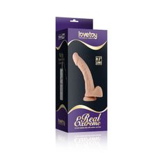 Lovetoy Вибратор телесного цвета Real Extreme Curved - 21,5 см. (коричневый)