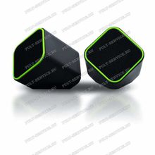 Колонки SmartBuy SBA-2580 Cute, 6 Вт, USB питание, черно-зеленые