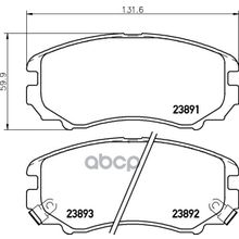 Колодки Тормозные Дисковые | Перед | Hyundai Tucson (Jm) 2.0 08.2004 -  <=> Hyundai Elantra Saloon (Hd) 1.6 Cvvt 06.2006 - 06.2011 NISSHINBO арт. NP6003