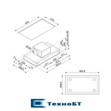 Встраиваемая вытяжка Smeg KSCB90XE