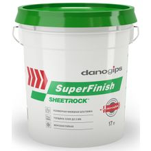 ДАНОГИПС Шитрок шпатлевка готовая финишная (17л=28кг)   DANOGIPS Sheetrock SuperFinish шпаклевка готовая финишная (17л=28кг)