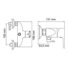 WasserKRAFT Смеситель для душа Leine 3502