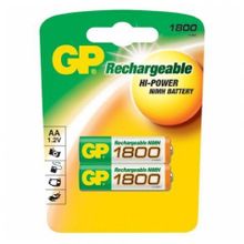 Аккумулятор AA GP HR6-2BL 1800мА ч Ni-Mh, 2шт, блистер
