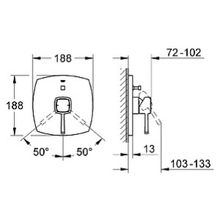 Смеситель Grohe Grandera 19920000 для ванны с душем