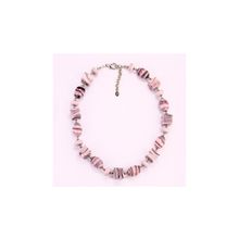 Колье муранское стекло "Конфетки" на серебряной фольге, арт. violet_kole_2