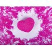 LCosmetics My Love Бурлящий шар для ванны розовый в виде сердца, 155 г