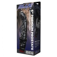 BlueLine Черный вибромассажер простаты 6  Premium Prostate Massager (черный)