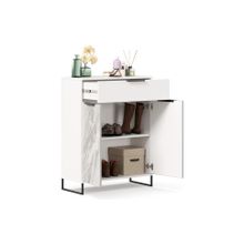 Алмаз. Любимый дом Норд Тумба комбинированная 800 (Белый глянец Статуарио)