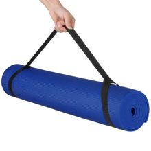 Коврик для йоги 173х61х0,4 см (синий) с чехлом для переноски T07633