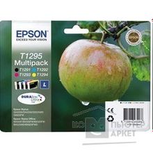 Epson C13T12954010 4011 4012  картридж для SX420W BX305F желтый,голубой,пурпурный,черный cons ink