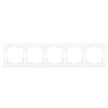 Werkel Рамка Werkel Flock на 5 постов белая WL05-Frame-05-white 4690389059391 ID - 243748