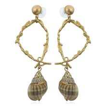 Длинные серьги "Ракушки" (арт. 82608-1)