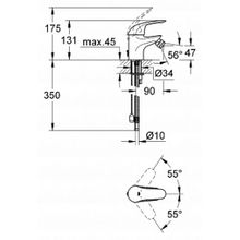 Смеситель Grohe Euroeco 32738000 для биде