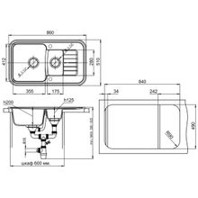 Ewigstein Мойка кухонная Antik 60KF серый металлик