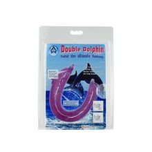 Фиолетовый двойной фаллоимитатор Dolphin - 30,5 см. Фиолетовый