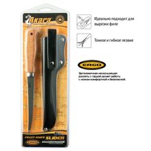 Нож Akara Fillet Slider FK12 15 см кожаный чехол