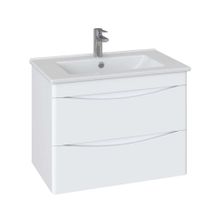 Тумба подвесная Sanstar Smile 60 2 ящ белая (ум-к Квадро 60)