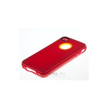Силиконовая накладка для iPhone 4 4S вид №1 red