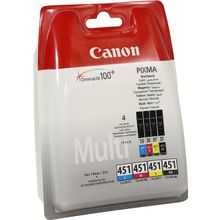 Чернильницы Canon CLI-451BK+CLI-451C+CLI-451M+CLI-451Y для PIXMA iP7240, MG5440 6340