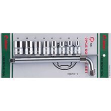 Набор 6-гранных торцевых головок с L-обр. воротком Hans, 4609M