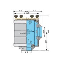 Vetus Фильтр забортной воды Vetus FTR190063 306 x 262 мм 63 мм 570 л мин