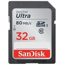 Флеш карта SanDisk Ultra SDHC Class 10 UHS-I 80MB s 32GB