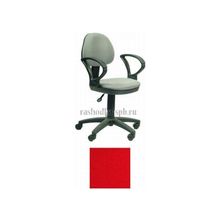 Кресло офисное CH-318AXN15-04 (черный пластик, ткань красная 15-04)